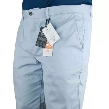 Spodnie męskie Tommy Hilfiger Bleecker - TH Flex 1985 Chino - Stretch Slim Fit - MW0MW26619-C1O - Breezy Blue - błękitne