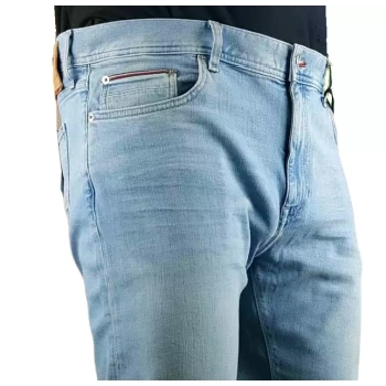 Męskie jeansy Tommy Hilfiger Bleecker - Slim Fit - TH Flex - MW0MW31095-LAC - Emmet Indigo