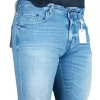 Męskie jeansy Tommy Hilfiger Denton - Straight Leg Low Rise - Stretch - MW0MW06571 - Zion Indigo