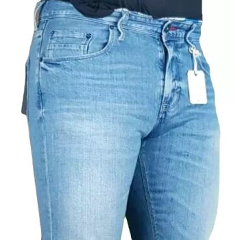 Męskie jeansy Tommy Hilfiger Denton - Straight Leg Low Rise - Stretch - MW0MW06571 - Zion Indigo