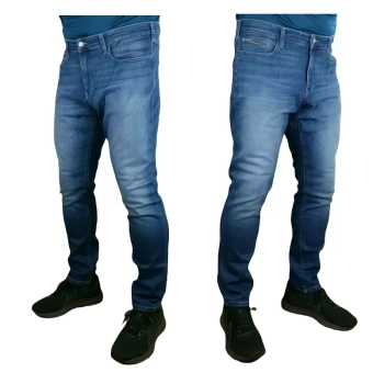 Męskie spodnie jeansowe Tommy Jeans Scanton - Slim - Denim Medium 02 - DM0DM15632-1A5