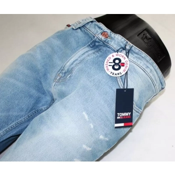 Jeansy męskie Tommy Jeans Scanton - Slim - Denim Light - DM0DM10791-1AB