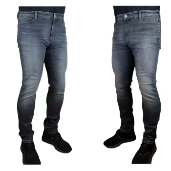 Tommy Jeans Simon jeansy męskie - Skinny - Dynamic Premium Stretch - Denim Black - DM0DM15598-1AB - szare