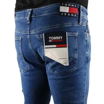 Męskie jeansy Tommy Jeans Simon - Skinny - Denim Medium - DM0DM16019-1BJ