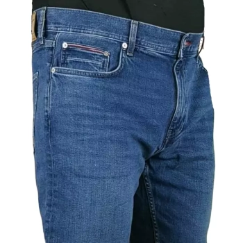 Tommy Hilfiger Denton jeansy męskie - Straight Fit - MW0MW31984-1A7 - Amar Blue