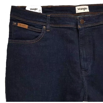 Męskie jeansy Wrangler Texas -Authentic Slim -Day Drifter W12SQ821U -granatowe.